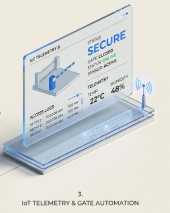 Gatekeeper IoT Telemetry & Automation 3D Graphic